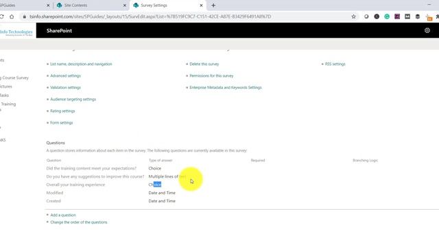 SharePoint Survey | How to Create a survey in SharePoint смотреть онлайн