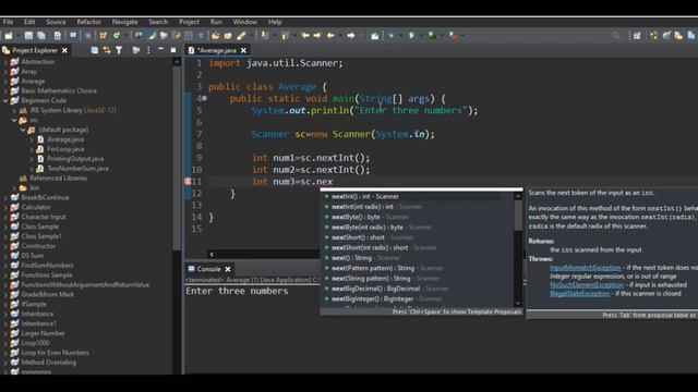 5 Average of Some Numbers Java смотреть онлайн