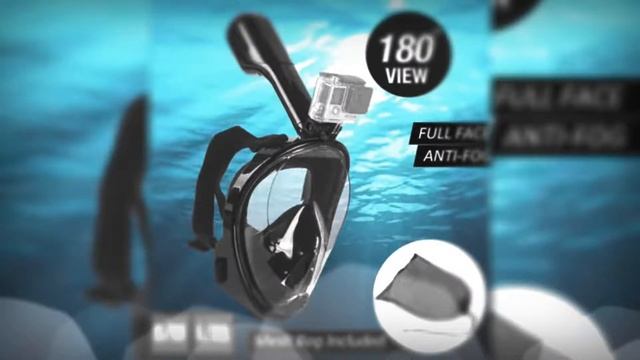 Маска для ныряния с обзором 180° смотреть онлайн
