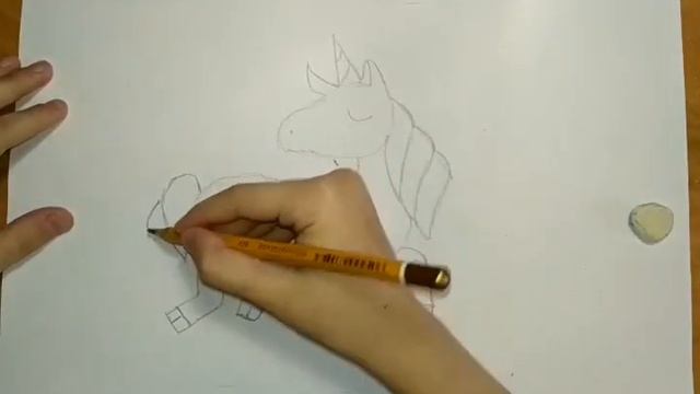 Рисуем сказочного единорога. смотреть онлайн