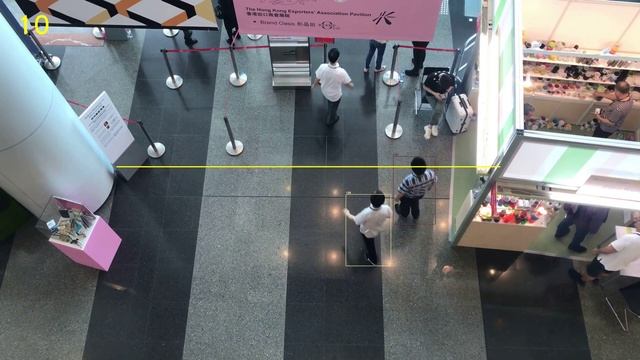 pedestrian counter 1 - YOLOv3 [Full Body] with SORT смотреть онлайн