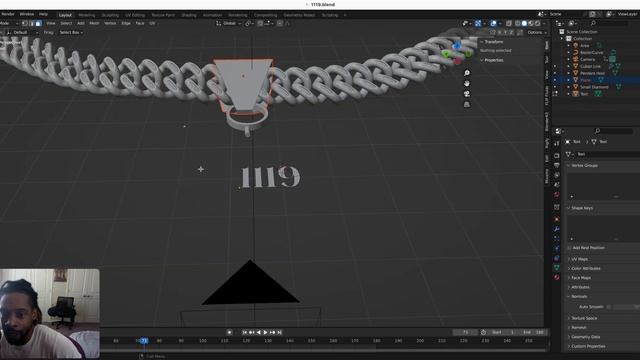 Turning Text into Mesh Using Blender Part 2 смотреть онлайн