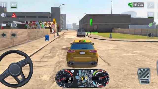 Taxi Sim Simulator USA - Mercedes Benz A 200 2023 Driving New York City Android Gameplay смотреть онлайн
