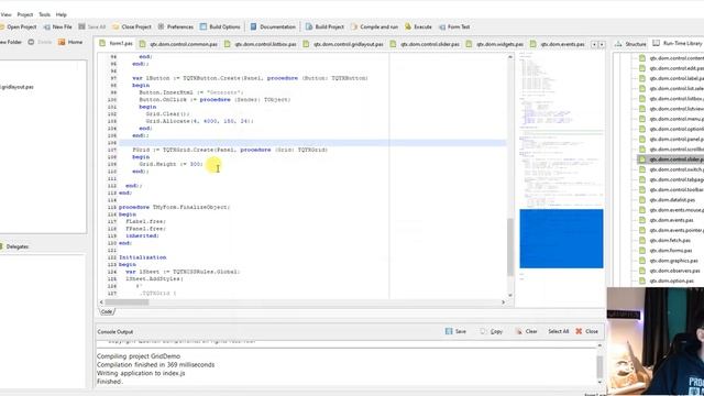 Testing the new smooth TQTXGridLayout widget for Quartex Pascal смотреть онлайн