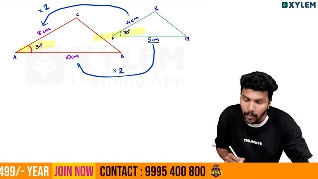 Class 9 Maths - Chapter 7 - Similar Triangles | സദൃശ്യ ത്രികോണങ്ങൾ SSS & SAS - Part 2| Xylem Class смотреть онлайн