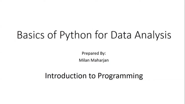 Video 1: Introduction To Tutorial Series | Basics of Python for Data Analysis смотреть онлайн