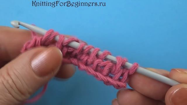 Тунисская сеточка  - тунисское вязание -  узор 13 -  Tunisian Crochet