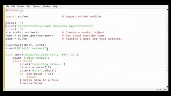 Python Project Hindi -2: File Data Transfer App | Socket Programming