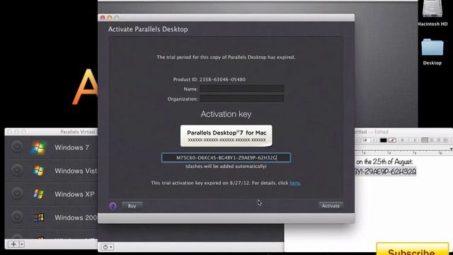 Mac OS X: Parallels 7 Free (Bypass Activation) смотреть онлайн