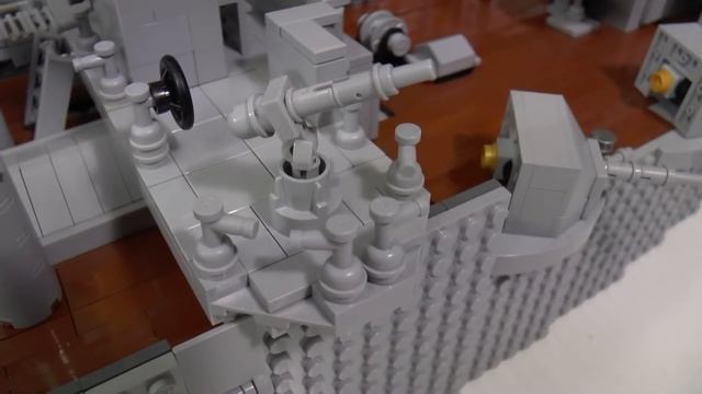 Крейсер АВРОРА из ЛЕГО LEGO Промежуточное видео с процесса постройки [музей GameBrick] смотреть онлайн