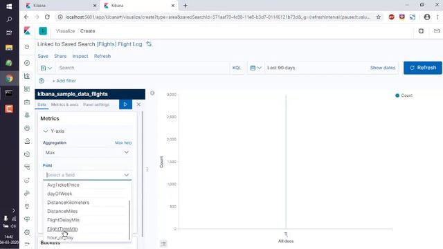 Elasticsearch Kibana - How to Create Area Graph in Kibana смотреть онлайн