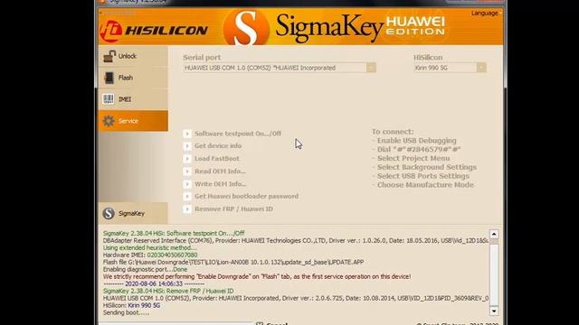 Huawei Mate 30 Pro 5G (LIO-AN00) Remove Huawei ID With Sigma
