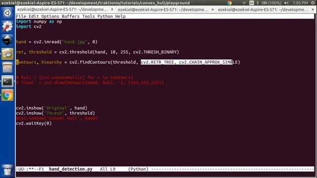 How to Detect Hands with OpenCv Python Convex Hull | Traktion.io смотреть онлайн