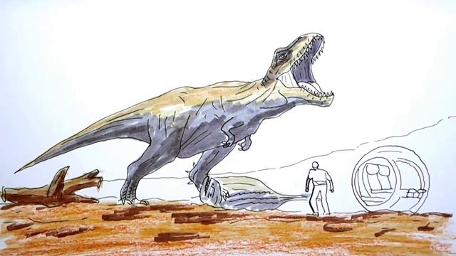 Jurassic World Fallen Kingdom Drawing and Coloring Dinosaur | Trex Dinosaur Color Pages for Childre смотреть онлайн