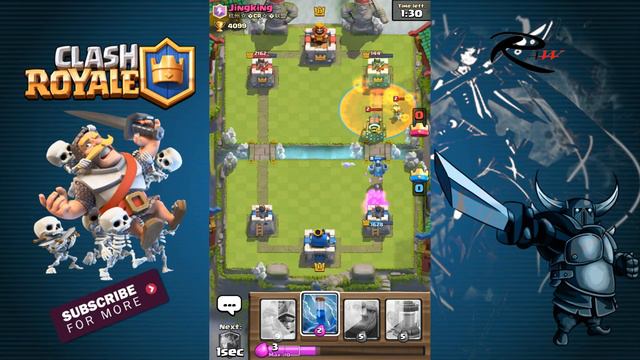 CLASH ROYALE: LIVE BATTLES, GIANT 3 MUSKETEERS OWNS!! смотреть онлайн