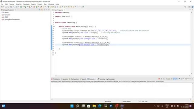 Java Wrapper class List with example смотреть онлайн