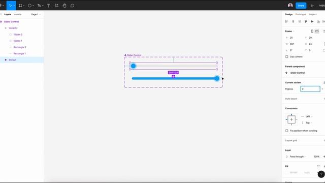Designing an Interactive Slider Control in Figma смотреть онлайн