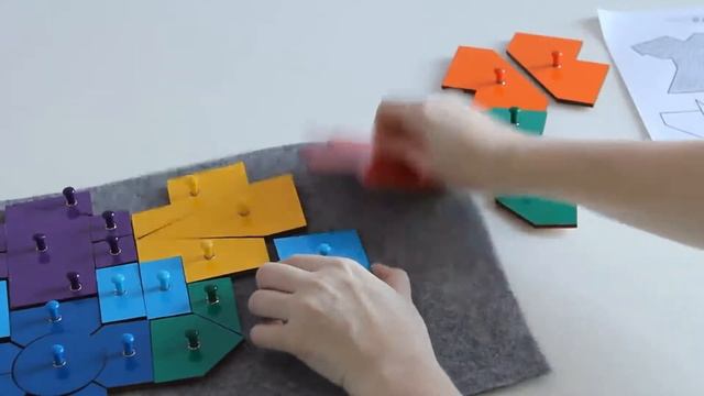 Развивающая игра для коврографа на липучках 