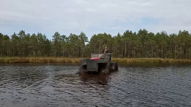 Вездеход Соломономобиль R3, плавание. смотреть онлайн