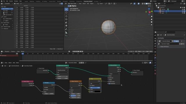 Simple animation using scene time node (Geometry nodes, Blender) смотреть онлайн