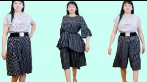 Как сшить шорты-юбку на любую фигуру без выкройки и без заморочек? Крой на ткани.