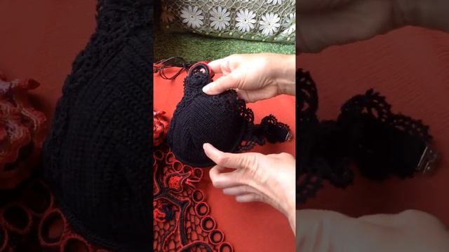 Вязаный крючком Купальник "Кармен" смотреть онлайн