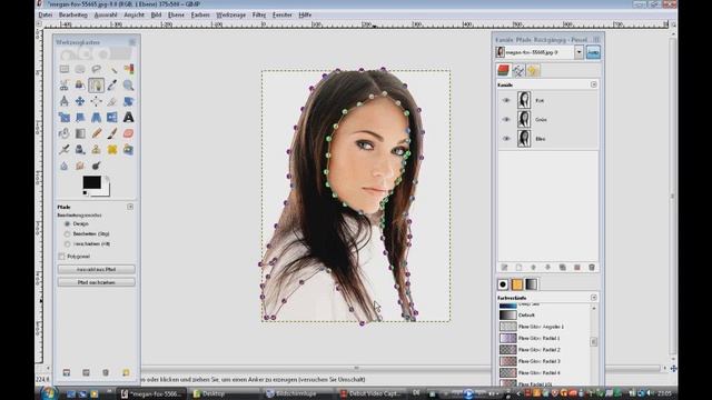 Haarfarbe ändern Gimp 2.6 смотреть онлайн