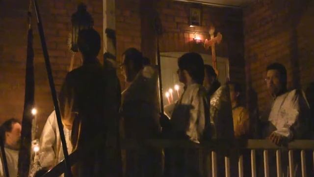 Пасха 2014 г. Монреальская церковь преп. Серафима Саровского. Крестный ход смотреть онлайн