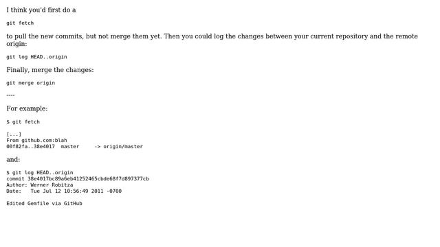 How to see the changes that were pulled on a `git pull`? (2 Solutions!!) смотреть онлайн