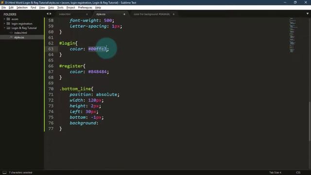 How To Make Login & Registration Form Using HTML And CSS Step By Step | Beginner Tutorial - 04 смотреть онлайн