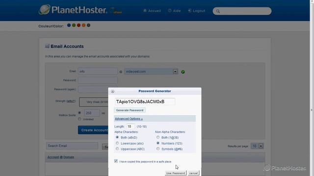 PlanetHoster tutorial, how to create an email address, in your cPanel account ? смотреть онлайн