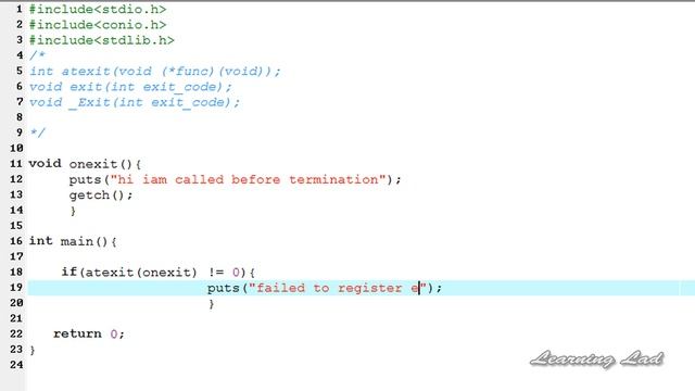 exit, atexit, _Exit Functions in C Programming Language Video Tutorial смотреть онлайн