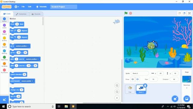 Lecture: 05 | Create Fish Shark Game in Scratch смотреть онлайн