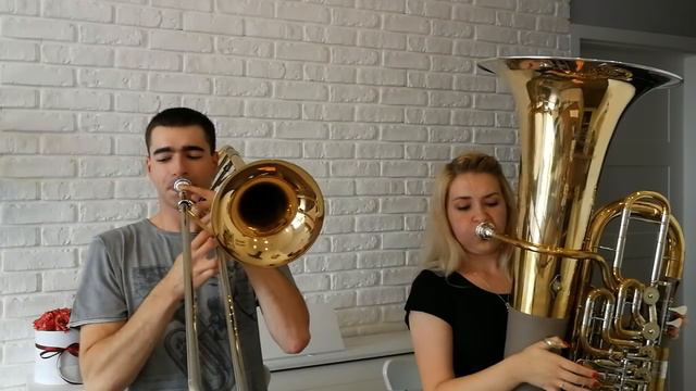 Attention - Charlie Puth - Double Brass (Trombone & Tuba Cover) смотреть онлайн