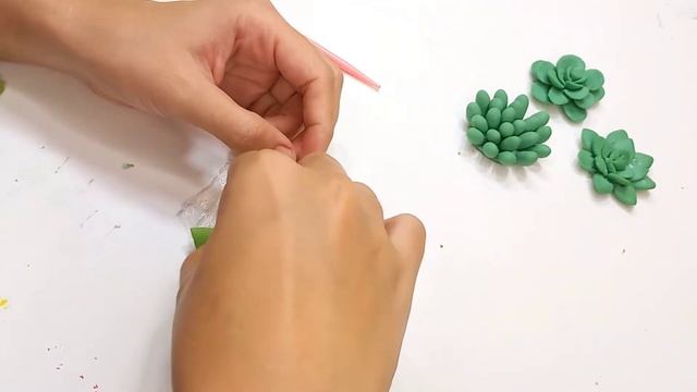 DIY Clay Succulents | Cold Porcelain Clay Succulent + Useful Tips Sculpting With Cold Porcelain Cla