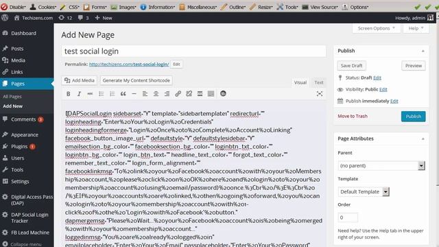 DAP Social Login Plugin - Sidebar Template смотреть онлайн