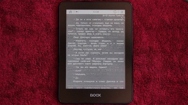 ONYX BOOX Monte Cristo. Работа с форматом FB2 смотреть онлайн