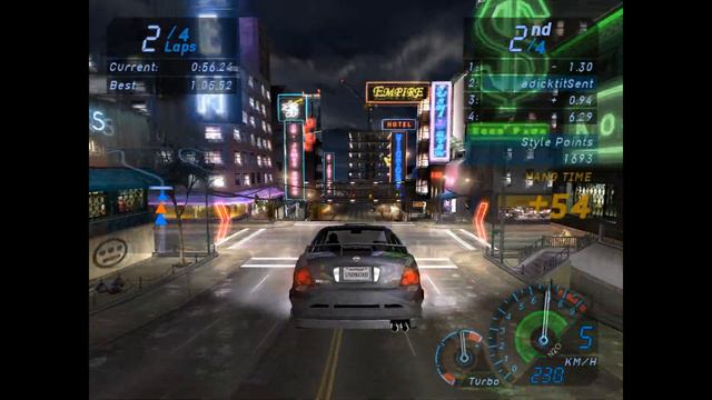 NFSU - Race 70 3/3 - Sentra смотреть онлайн