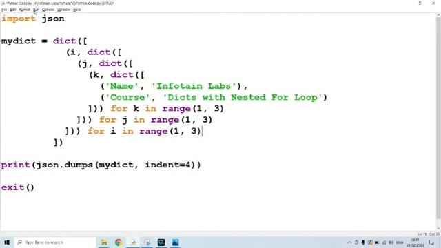 How to create Python dictionary with nested For loops in a single line statement смотреть онлайн