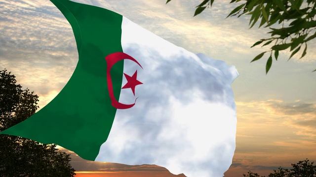 Революционный флаг и гимн Алжира Revolutionary flag and anthem of Algeria смотреть онлайн