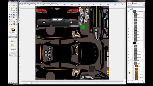 Gimp Tutorial for iRacing #4, iRacing default patterns смотреть онлайн