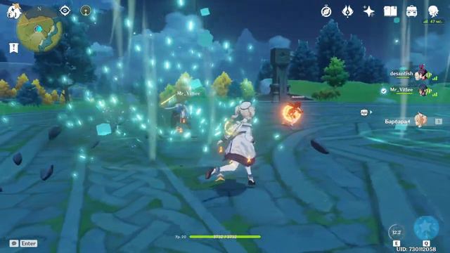 Первый кооп стрим аниме тянок в Genshin Impact смотреть онлайн