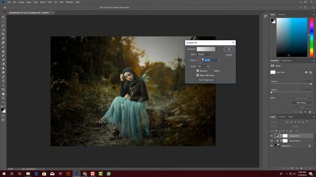 Cinematic Color Grading | THREE MINUTES Process Editing | Photoshop Tutorial |  ??[free preset] ??