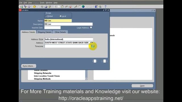 Location Creation in Oracle Apps, Inventory - RB смотреть онлайн