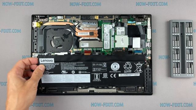 Lenovo ThinkPad X1 Carbon Battery Replacement смотреть онлайн