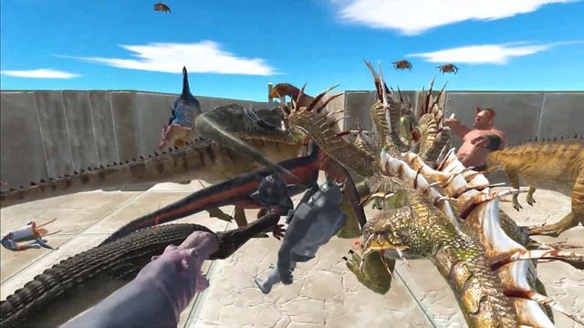 Master TOURNAMENT | T-Rex And Dinosaur Fights 10000 Monsters | WAR Simulator смотреть онлайн