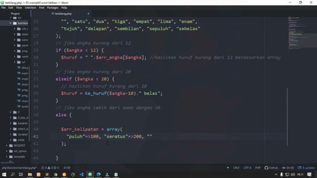 Cara Mudah Membuat Fungsi Terbilang di PHP (Angka ke Huruf, number to letter, number to words) смотреть онлайн