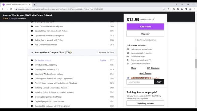 Amazon Web Services (AWS) with Python & Boto3 Course смотреть онлайн