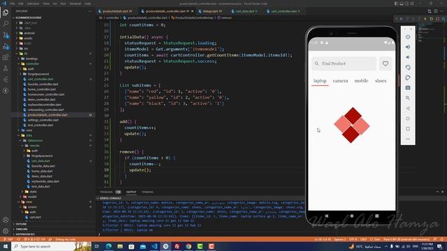 103 - cart part 9 ( Flutter & PHP & MYSQL Ecommerce Arabic) смотреть онлайн