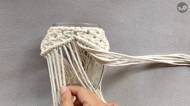 MACRAME JAR COVER TUTORIAL смотреть онлайн